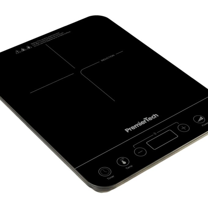 Piastra a Induzione portatile Fornello Controlli Touch Display led 10 livelli di potenza 200>2000watt Timer 180min 4cm spessore PremierTech PT-PI1