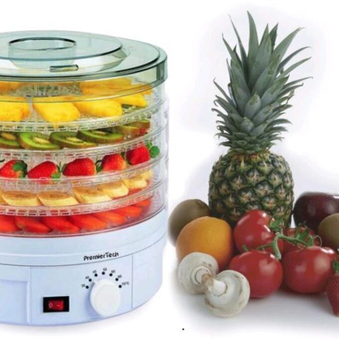 Essiccatore Frutta Verdura Carne Erbe 5 piani temp. 35-70 gradi 245watt ventola PremierTech PT-DE5