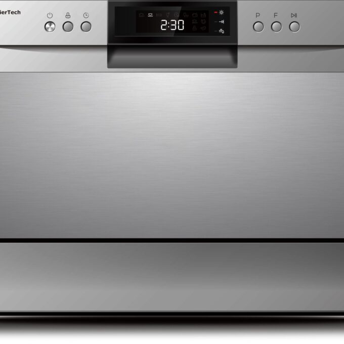 Silver Lavastoviglie 6 coperti 8 programmi libera installazione PremierTech PTLS6S