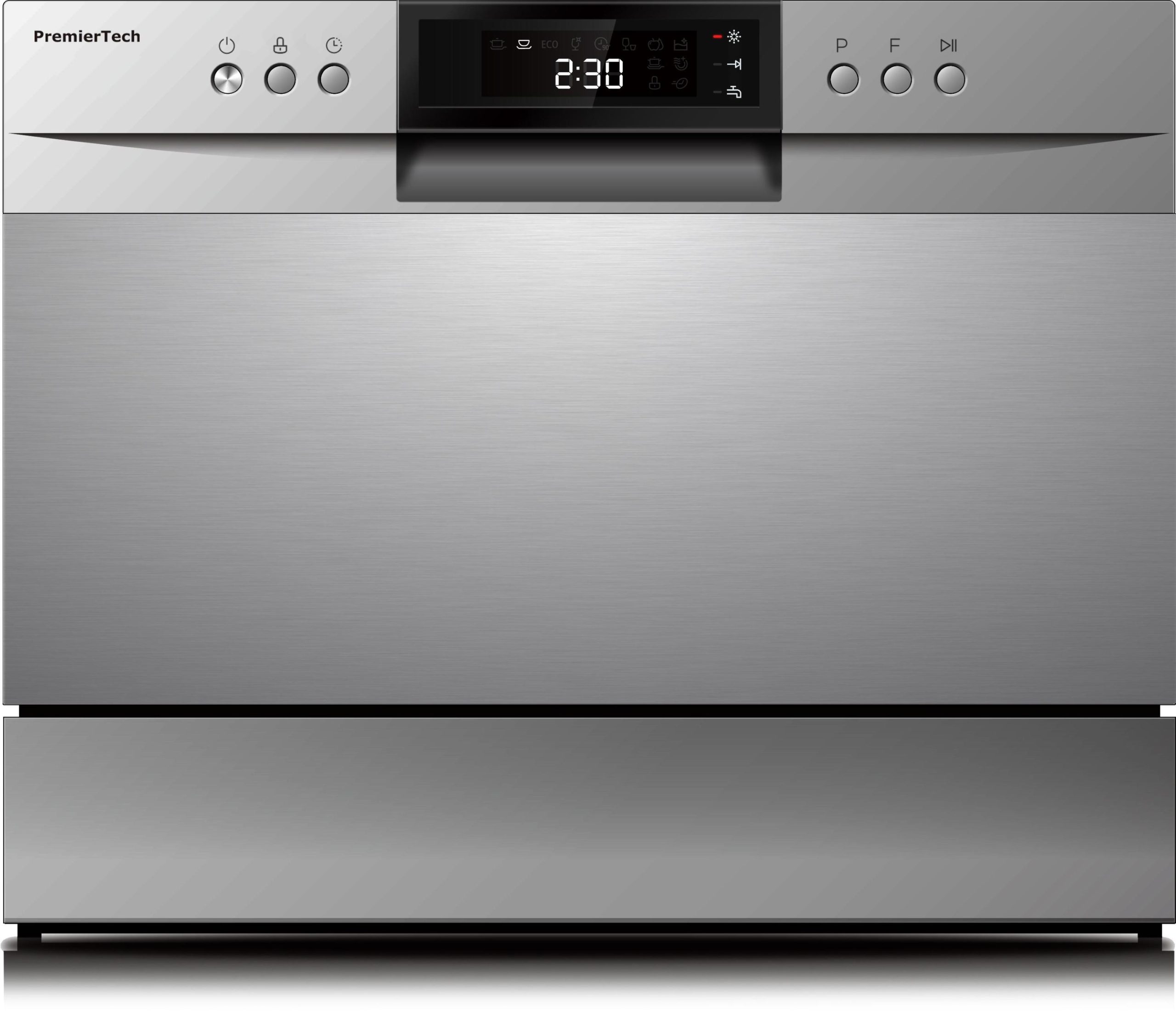Silver Lavastoviglie 6 coperti 8 programmi libera installazione PremierTech PTLS6S