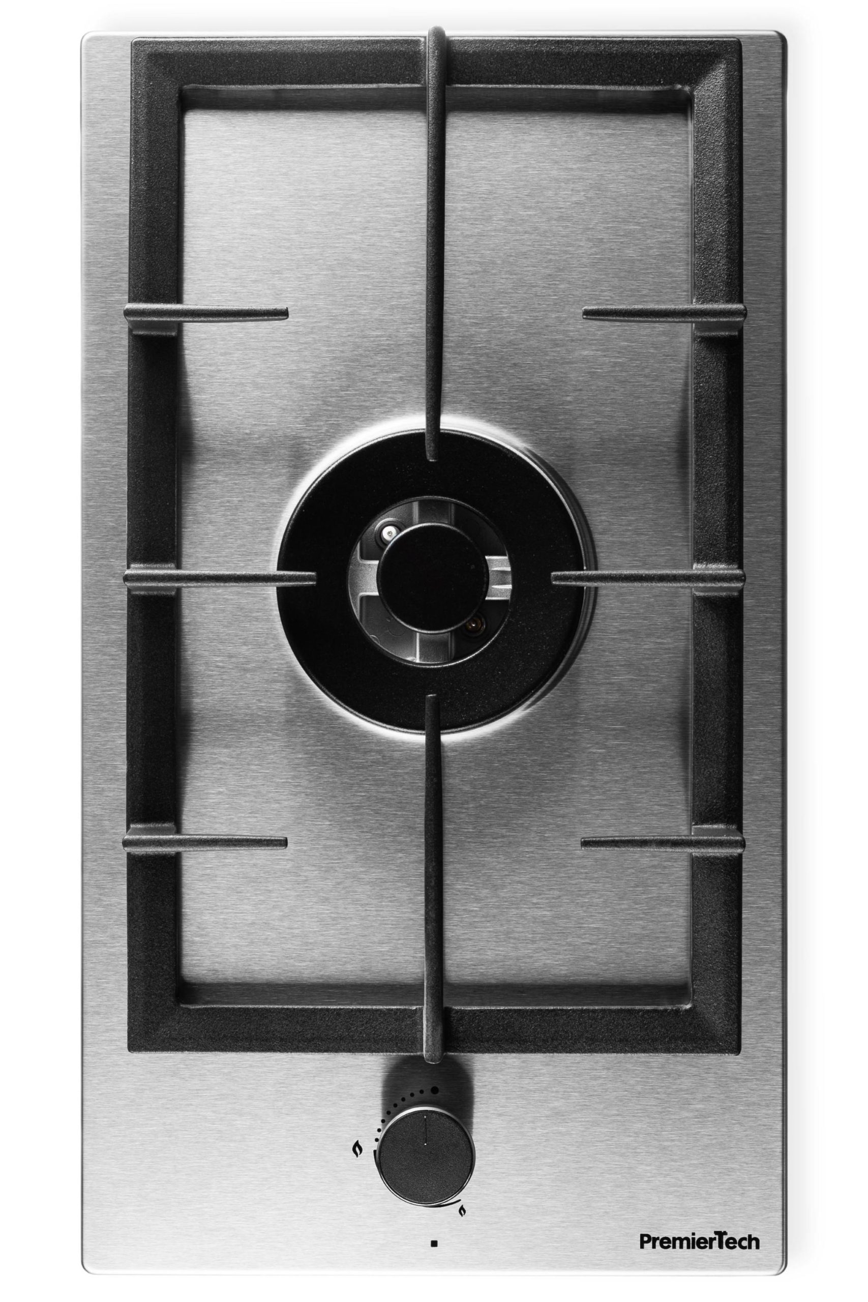 Piano cottura a gas 1 fuoco 30cm Inox mono fiamma PremierTech PC301