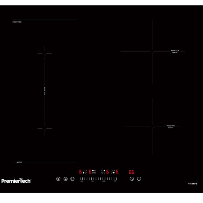 PT604IFB PremierTech Piano Cottura a Induzione 4 Zone Timer