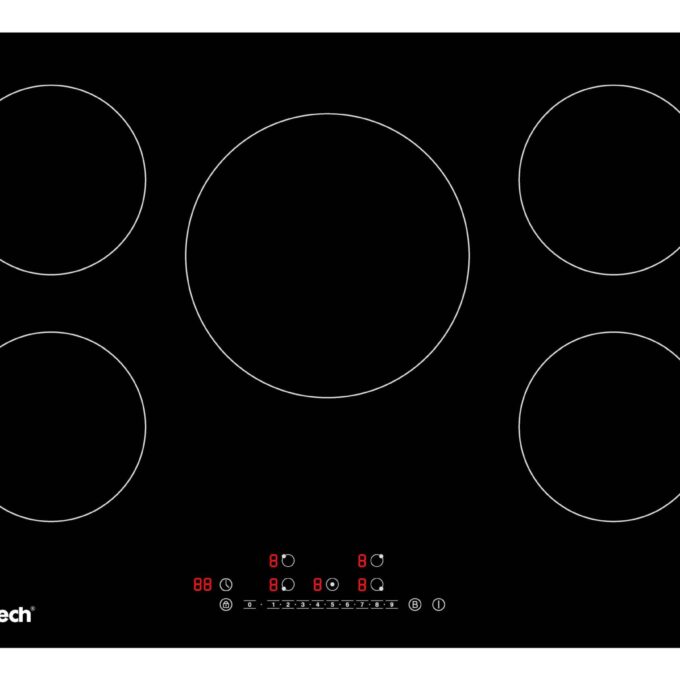 PT805I PremierTech Piano Cottura a Induzione 5 Zone Timer