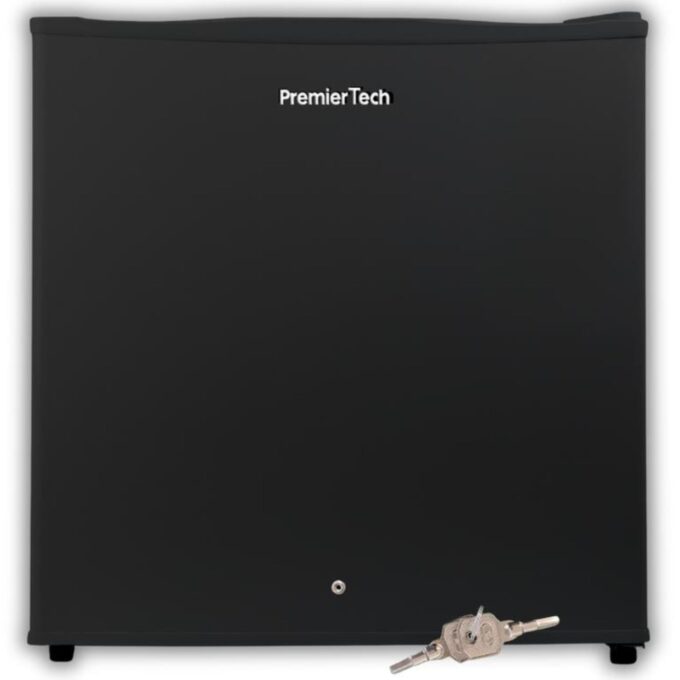 Mini Freezer Congelatore verticale 32 litri BLACK -24 gradi 4 Stelle **** Classe E 47 x 45 x 51cm 39dB PremierTech PT-FR32BK