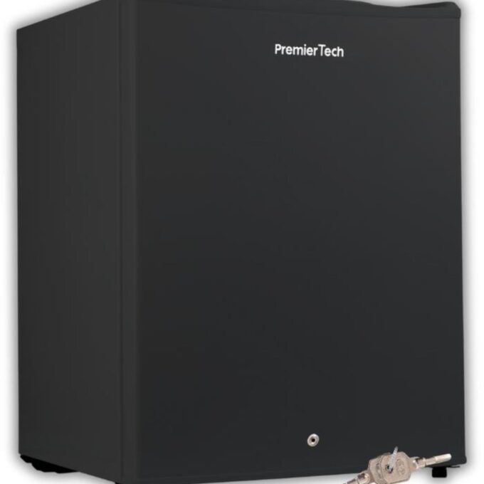 Mini Freezer Nero Congelatore con chiave 43 litri da -24° gradi 4**** Stelle E 39dB PremierTech PT-FR43BK