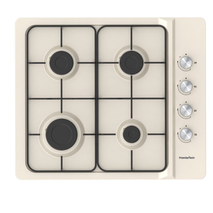 PremierTech Piano cottura a gas 60cm 4 fuochi Crema P460CR