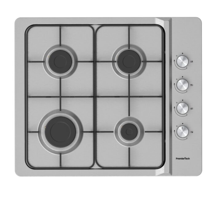 PremierTech Piano cottura a gas 60cm 4 fuochi Inox P460IN