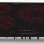 Piano Cottura 4 Fuochi Vetroceramica 60cm Elettrico da incasso Display Led Touch Control Vetro Front smussato PremierTech PT-PC4C